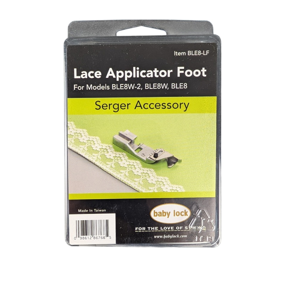 Baby Lock Lace Applicator Foot BLE8-LF for BLE8W-2 BLE8W BLE8 Serger Accessory